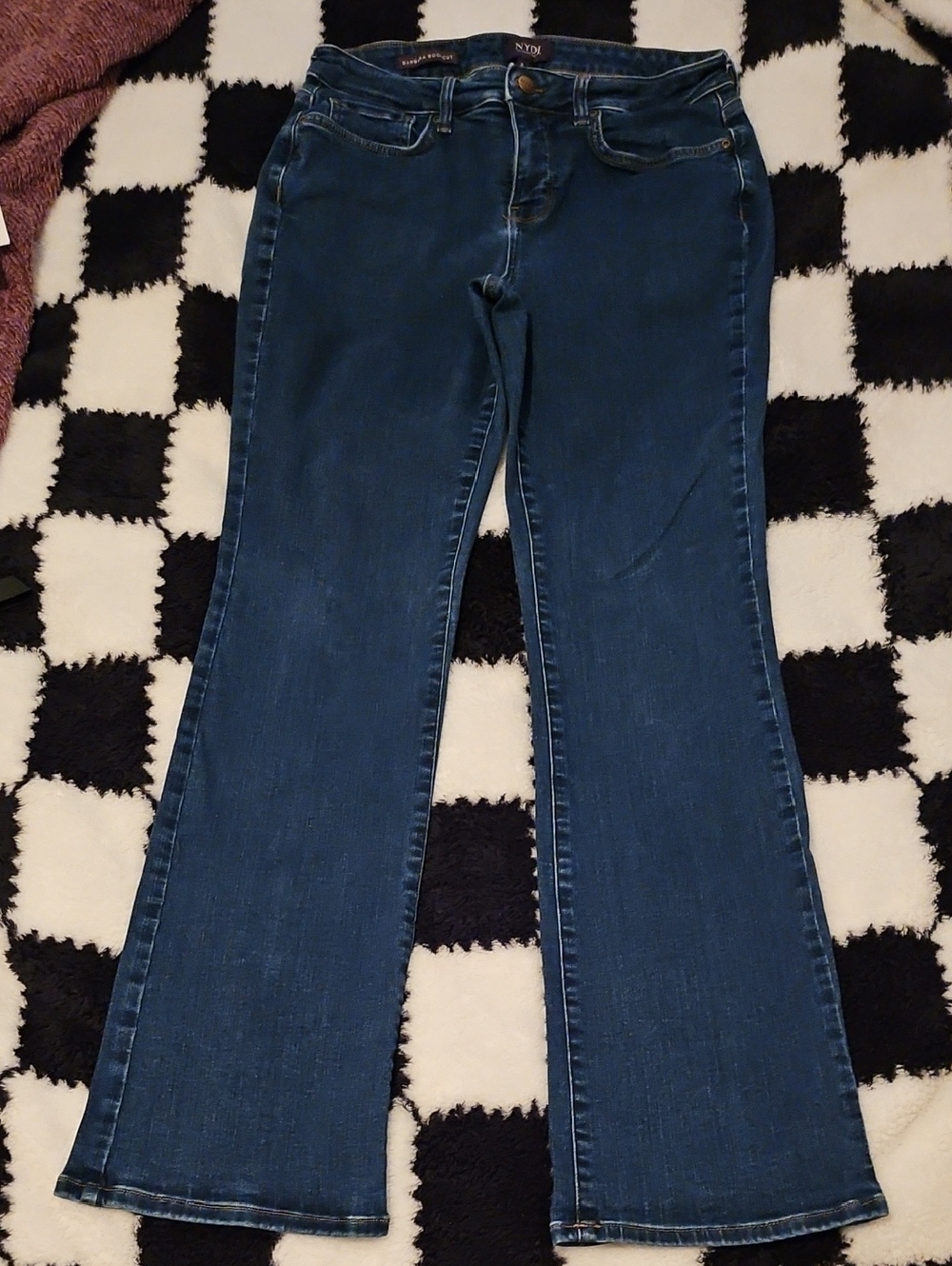 NYDJ Barbara Bootcut Jeans - Classic Dark Wash